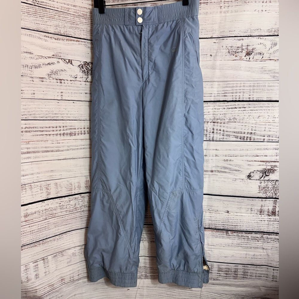Vintage Bogner Ski Pants Womens Sz 8 Softshell Blue Cotton Blend lined Stretch
